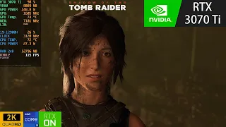 Shadow of the Tomb Raider Max Settings, Ray Tracing Ultra 1440p | RTX 3070 Ti | i9 12900H