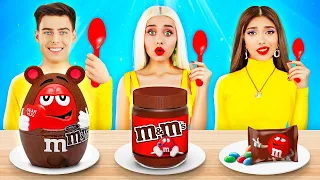 Tantangan Makanan Coklat Besar, Medium & Kecil! Makan Permen Raksasa VS Mini Aja by RATATA CHALLENGE