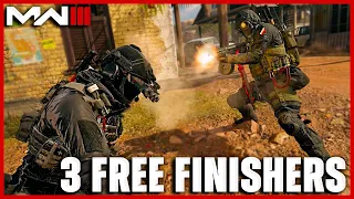 Unlock 3 FREE Finishing Moves in MW3! (Showcase of ALL 7 Modern Warfare 3 Finishers)