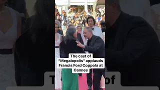 Francis Ford Coppola received applause from the cast of his film “Megalopolis.” #cannes2024