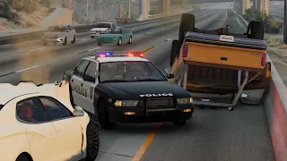 Epic Police Chase Crash & Fail Compilation #47 - BeamNG Drive