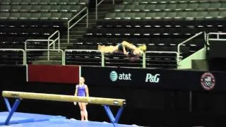 Nastia Liukin - Beam Dismount - 2012 U.S. Olympic Trials Podium Training