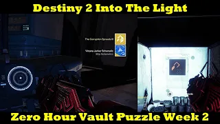 Destiny 2: Into The Light Zero Hour Vault Puzzle 2 (Intrinsic and Vaulted Obstacles Triumph)