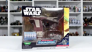 Star Wars Micro Galaxy Squadron The Coruscant Guard Gunship Unboxing and Review from Jazwares