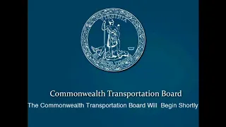 Commonwealth Transportation Board Meeting - February 19, 2020