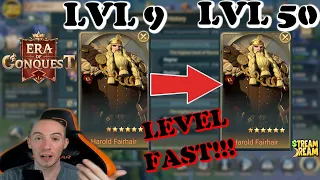 How To Level Up Heroes FAST! Era Of Conquest Early Bird