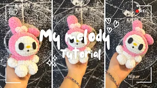 Crochet My Melody Sanrio Tutorial (BEGINNER FRIENDLY)