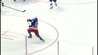 Zibanejad rockets home a one timer on the power play