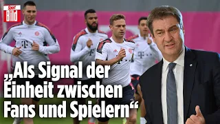 Ministerpräsident Söder will Impfpflicht für Fußballer diskutieren