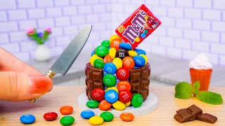 🍪 Amazing Miniature M&M Chocolate Cake Decorating | Sweet Miniature Ideas Chocolate Cake