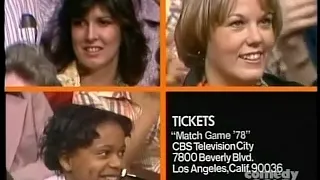 Match Game 78 (Episode 1186) (Fannie's Back Already?) (R BLANK Audience Match?) (Ticket/Prize Plug)