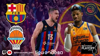 🏀 BARÇA - VALENCIA BASKET | 🏆 PLAYOFF LIGA ENDESA | GAME 1 |   CONEXIÓN PALAU +  NARRACIÓN +  POST |