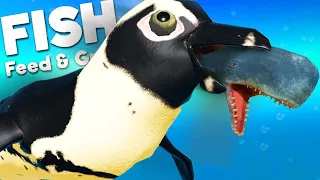 GIANT KILLER PENGUIN vs MONSTER WHALE! | Feed & Grow Fish