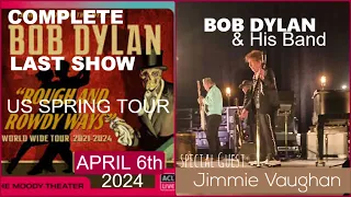 Last Show of Bob Dylan's US Spring Tour 2024, April 6 ACL Live Austin (Complete soomlos-recording)