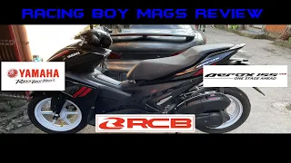 RACING BOY MAGS RB6 COLOR WHITE REVIEW / YAMAHA AEROX 155 / SUPREMO 4K PLUS / SPYDER PHILIPPINES
