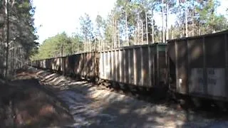 NS 8123 leads NS Train 796 at Springer Rd. in Whitesburg, GA