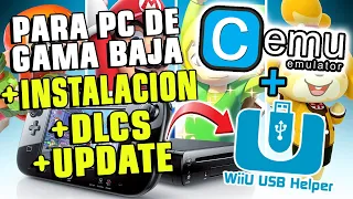 DESCARGAR JUEGOS y CEMU 2.0 Emulador de Wii U para PC de Bajos Recursos 🎮 Wii u USB HELPER