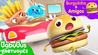 Um Carrinho de Brinquedo Legal 🚙 | Aventuras Alimentares | Burguinho e Amigos | BabyBus Português