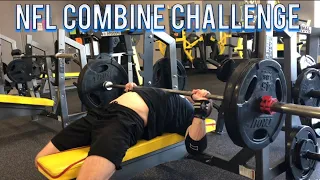 NFL Bench Press Combine Challenge | 225 Pounds