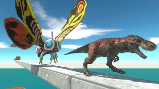 Deadly Sky Bridge | Escape from Mothra - Animal Revolt Battle Simulator