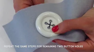 How to sew a four hole button