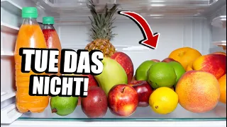 Diese ❗LEBENSMITTEL❗ gehören AUF KEINEN FALL in den KÜCHLSCHRANK