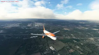 Insanely busy depature from Gatwick on VATSIM, Airbus A320 (Microsoft Flight Simulator)