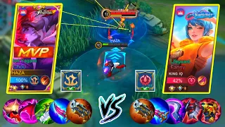 HAZA EMBLEM TANK & BUILD VS TOP 1 FANNY TRASHTALKERS! | WHO WILL WIN? - Mobile Legends