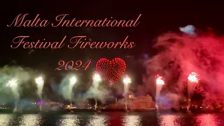 Final del Malta International Fireworks Festival.