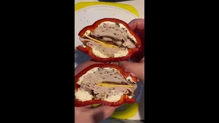 Red Bell Pepper Sandwich How-To