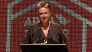 Victoria Kelly presents the Screen Awards at 2019 APRA Silver Scroll Awards