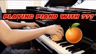 Playing Chopin on the Piano with an ORANGE 🍊(or any round fruit)???