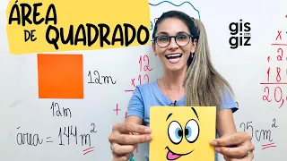 ÁREA DO QUADRADO | ÁREA DE FIGURAS PLANAS | QUADRADO | Prof. Gis/