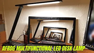 AFROG Multifunctional LED Desk Lamp with Fast Wireless Charger Review & Test | Best Table Lamp