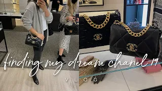 SHOPPING VLOG: FINDING MY DREAM CHANEL 19 BAG | ALYSSA LENORE