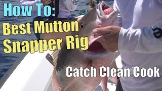 How To: Best Fishing Rig to Catch MONSTER Mutton Snapper off Key Largo | Catch Clean Cook