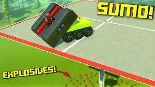 Robot Sumo, But If You Fall, You EXPLODE! - Scrap Mechanic Multiplayer Monday