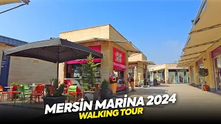 Mersin Marina Walking Tour 2024 - Turkey 4K