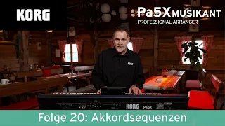KORG Pa5X MUSIKANT mit Manni Pichler - Akkordsequenzen