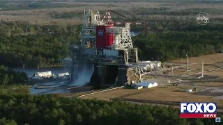 Watch historic rocket test fire at Stennis Space Center