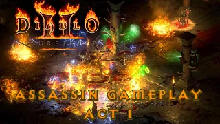 Diablo 2 Resurrected - Assassin Full Gameplay Walkthrough Part 1 (Act 1)