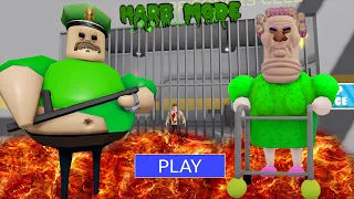 Green Barry HARD MODE | CHEATS *SECRET MODE | Roblox Barry's Prison Run FULL GAME