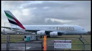 Emirates A380 Arrival&Departure  from Glasgow Airport