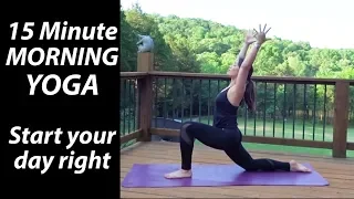 15 Minute Morning Yoga Routine ☀️ Easy Yoga Sequence to Start your Day