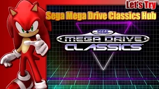 SEGA Mega Drive Classics Hub featuring Sonic Classic Heroes and Sonic 2 Recreation