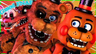 The Withered Animatronics Vs The Toy Animatronics! [Fazbear Fights #2] ~ Gmod FNAF