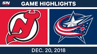 NHL Highlights | Devils vs. Blue Jackets - Dec 20, 2018