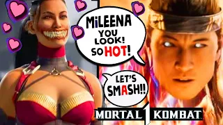 MK1 MILEENA FLIRTY & THIRSTY INTROS Vs All Male & Female Kombatants - Mortal Kombat 1 Flirty Intros