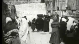 100years ago Jewish at the kotel Jerusalem. Western wall