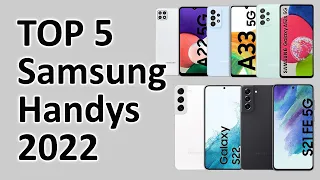 TOP 5 Samsung Smartphones 2022 | Die besten fünf Samsung Handys in Sachen Preis/Leistung Ende 2022